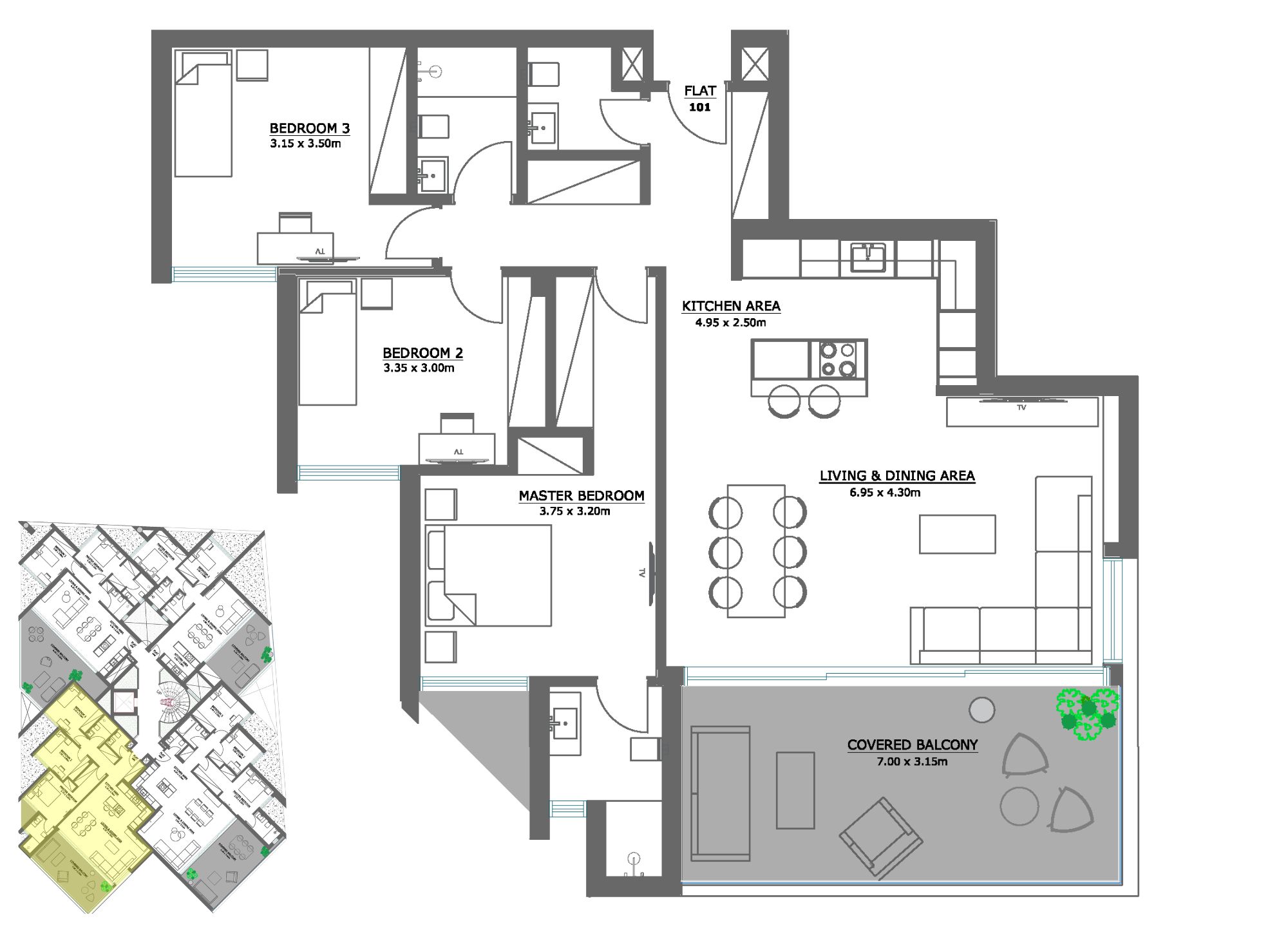 Floorplan Avia-101