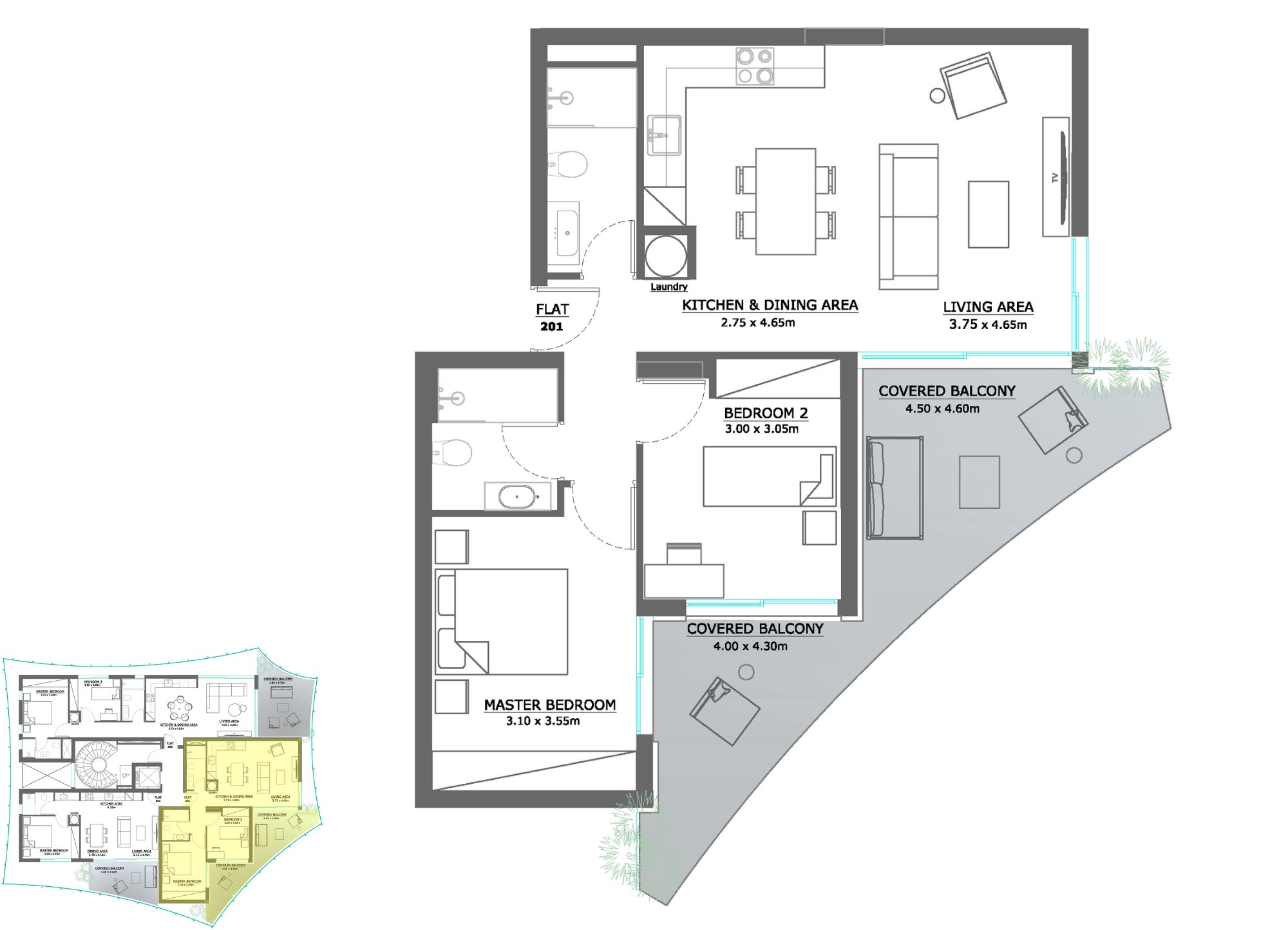 Floorplan Calliste-201