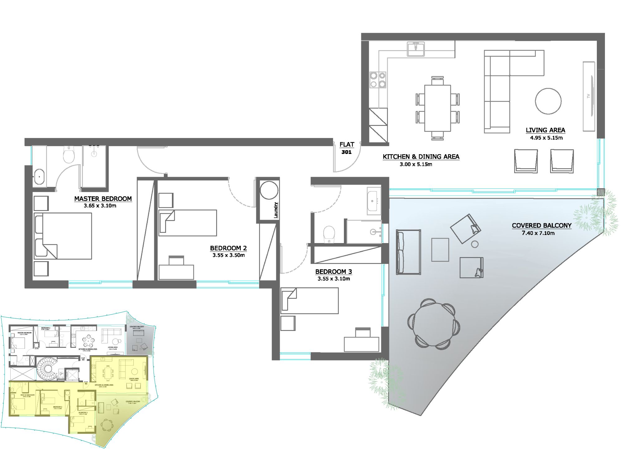 Floorplan Calliste-301