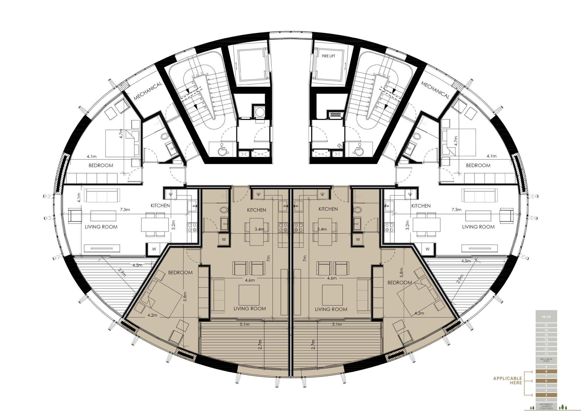 Floorplan Executiveonebedb