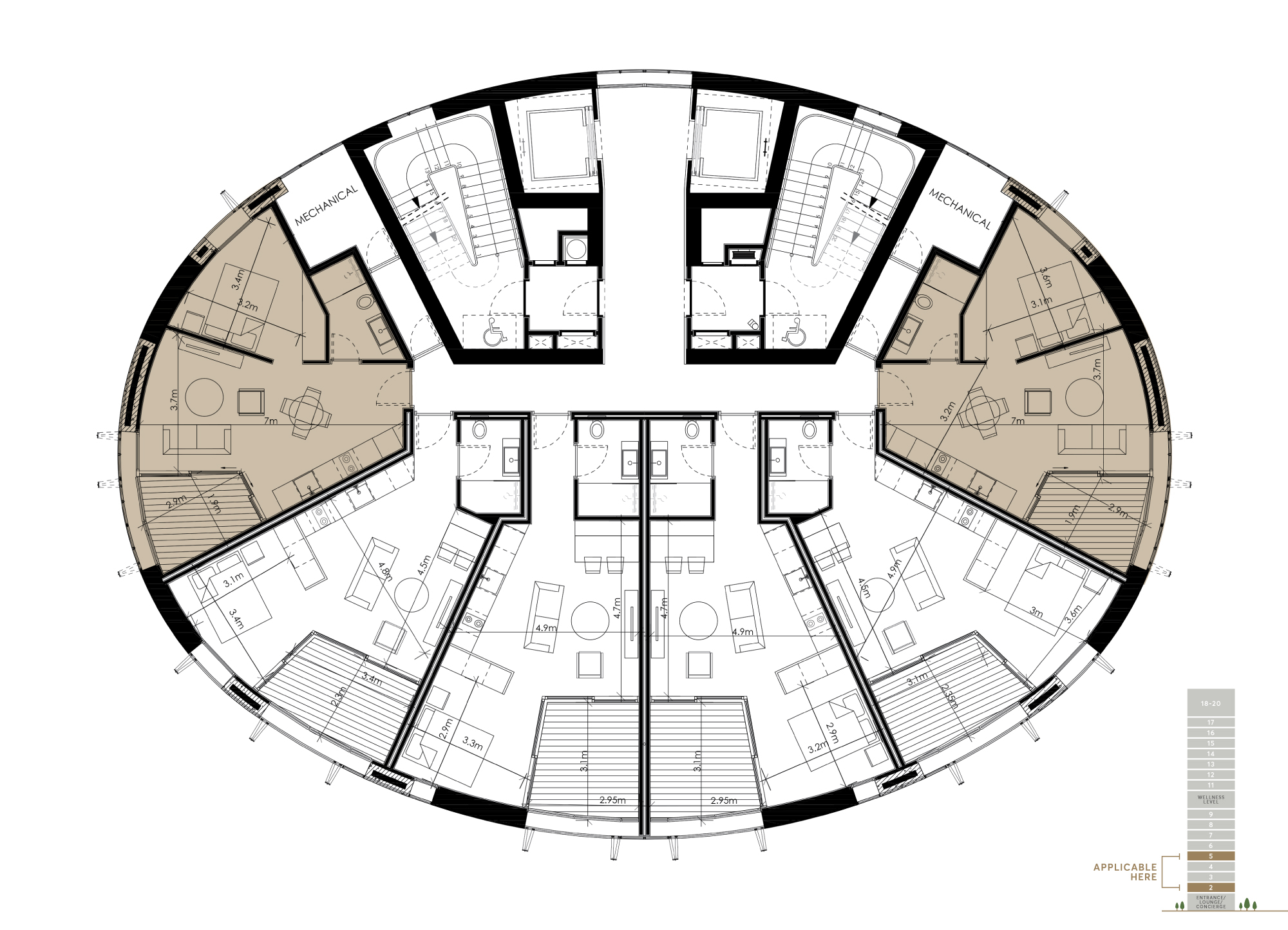 Floorplan Junioronebeda