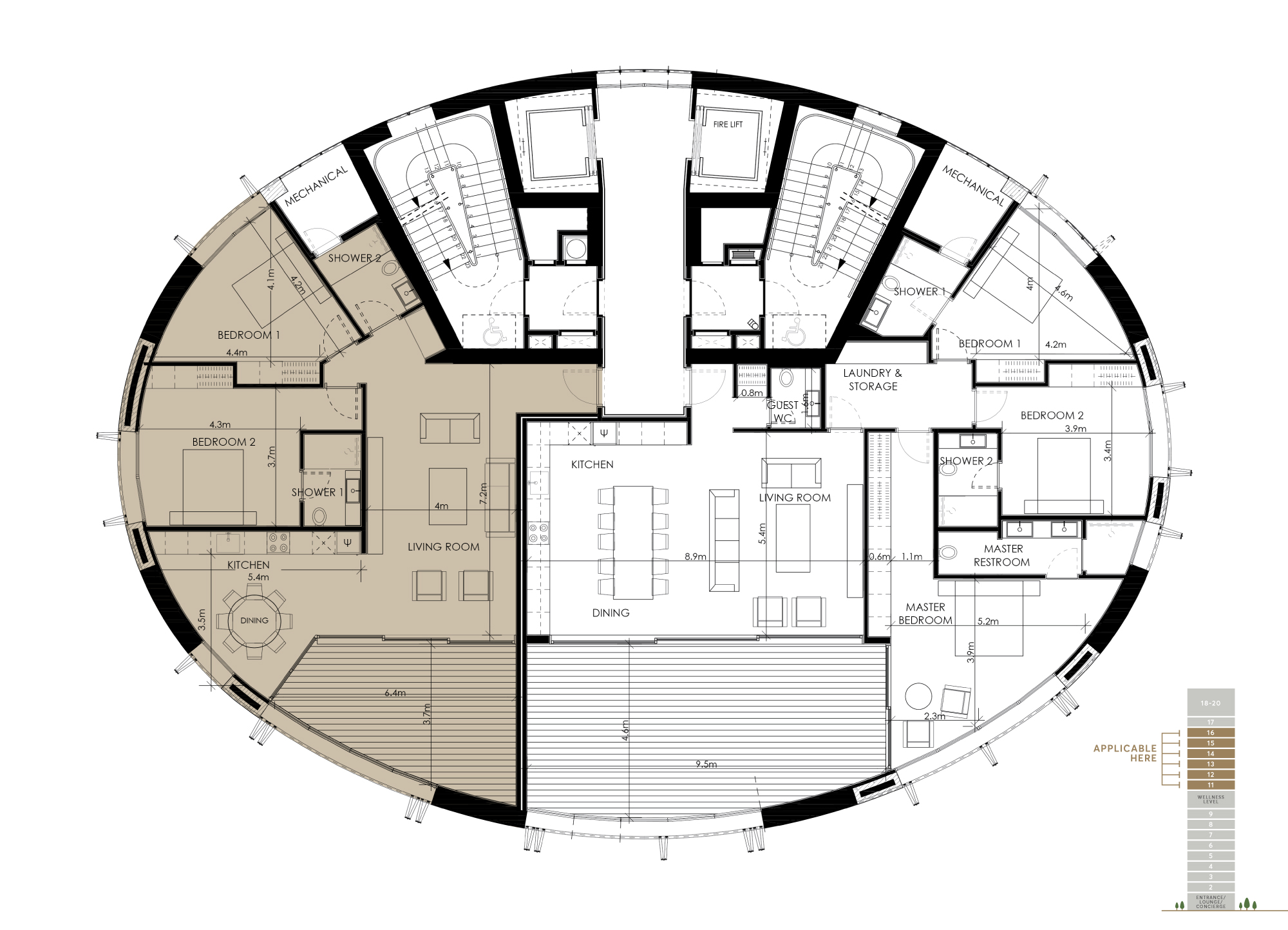 Floorplan Twobedc